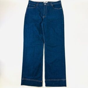 B.Young dark wash straight leg jeans stretch denim 34in x 31 Bylola Bykomma